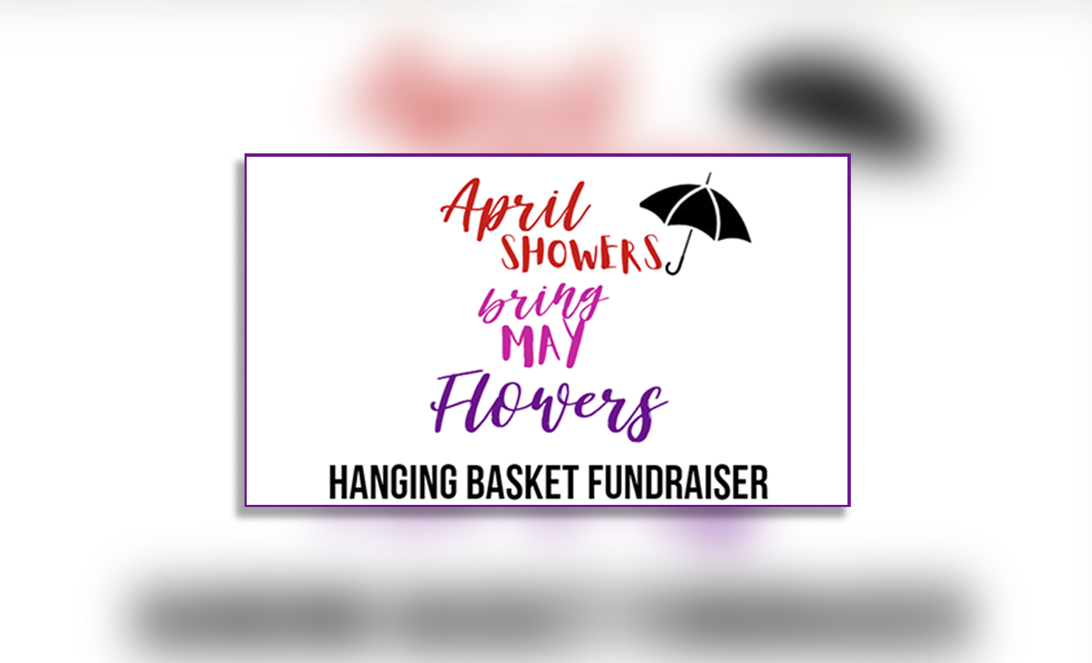 Hanging Basket Fundraiser