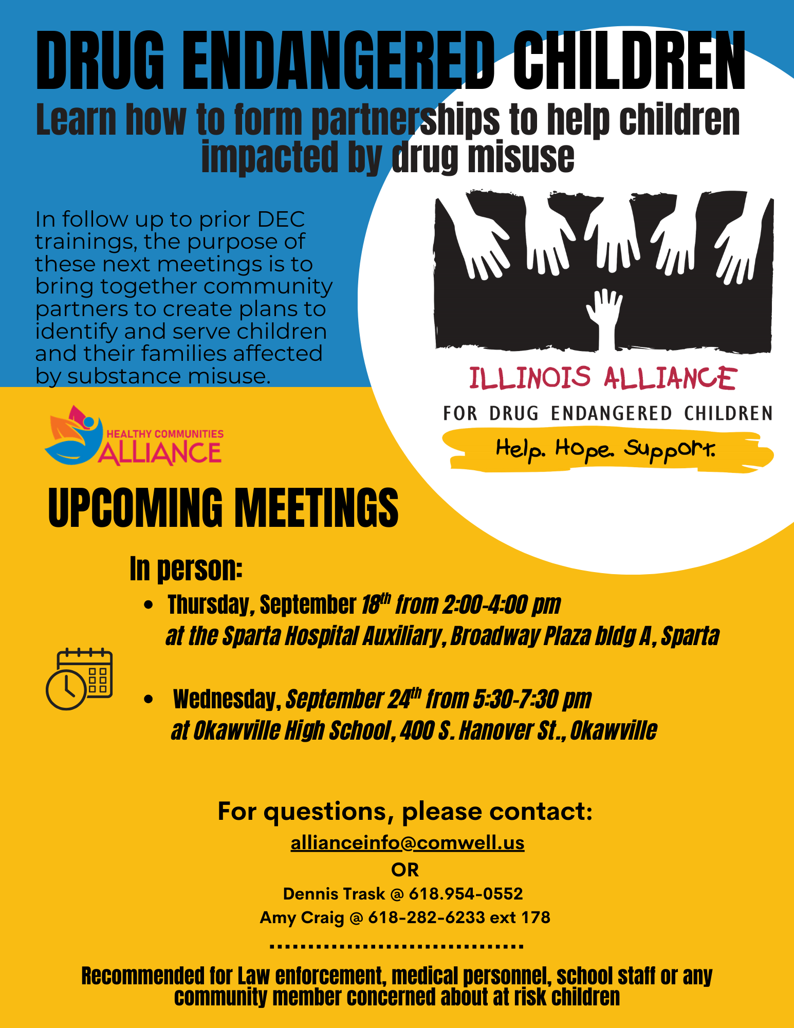 Drug Endangered Children Meeting