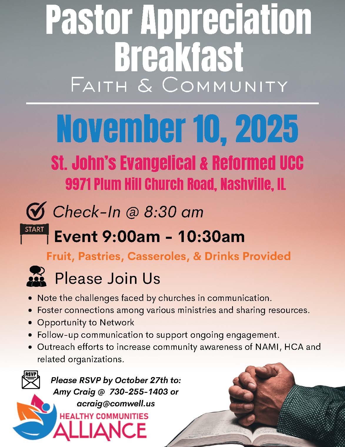 Pastor Appreciation Breakfast November 2025