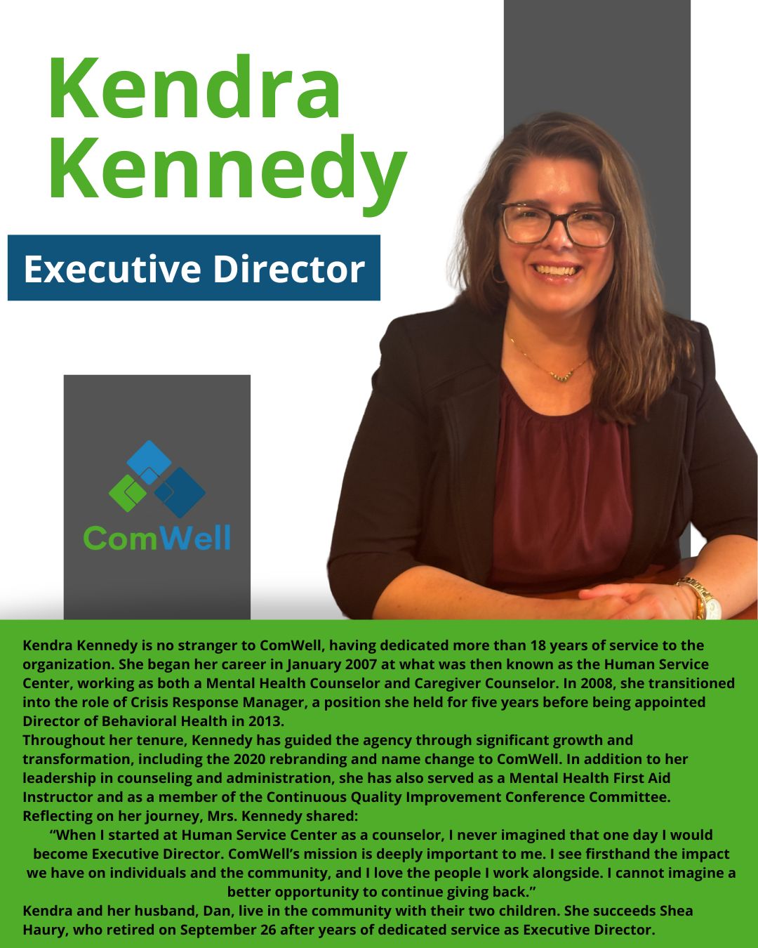 Kendra Kennedy, Executive Director